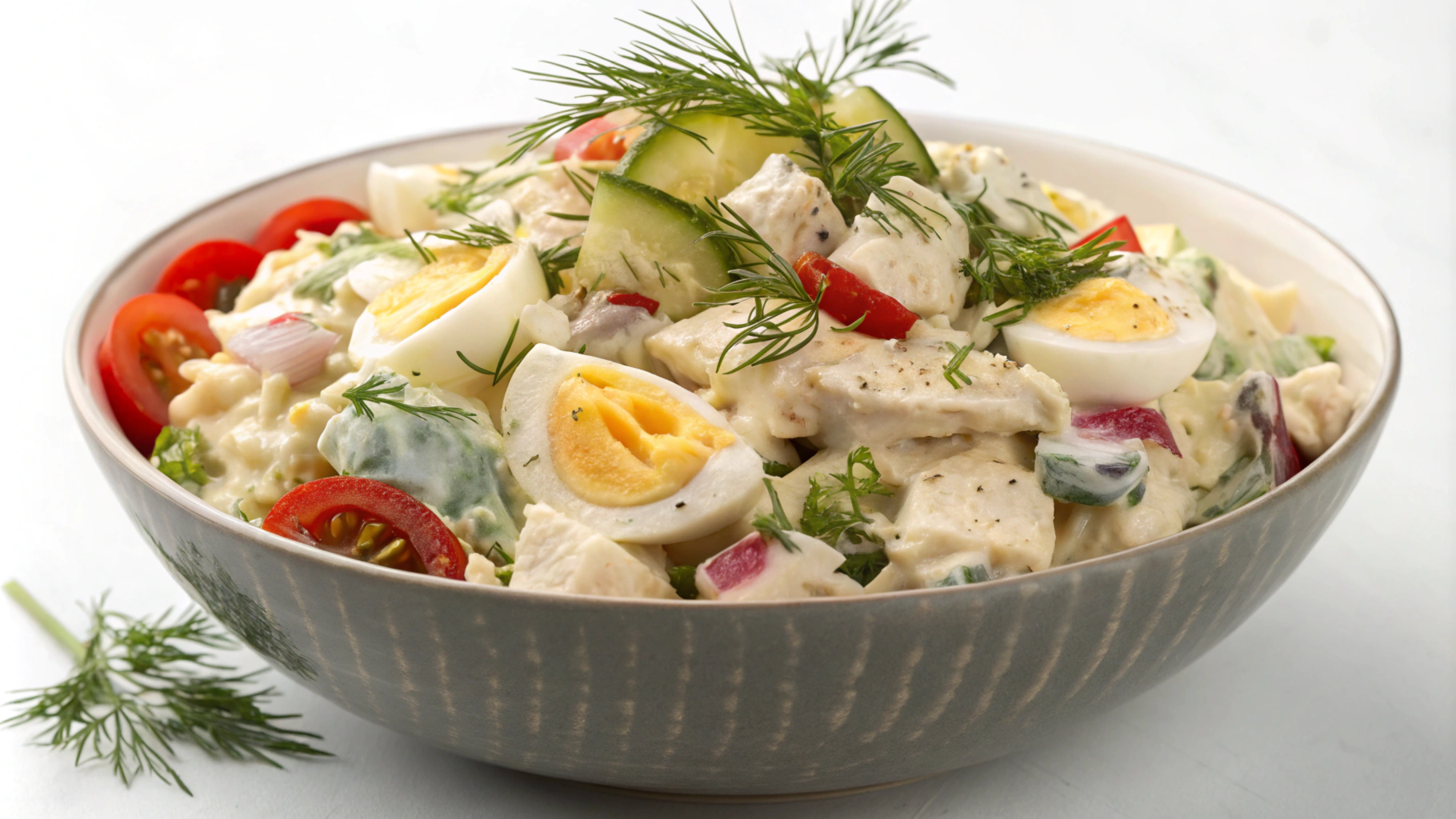 chicken and egg salad