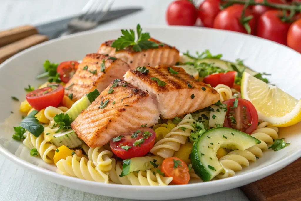 Salmon pasta salad recipe