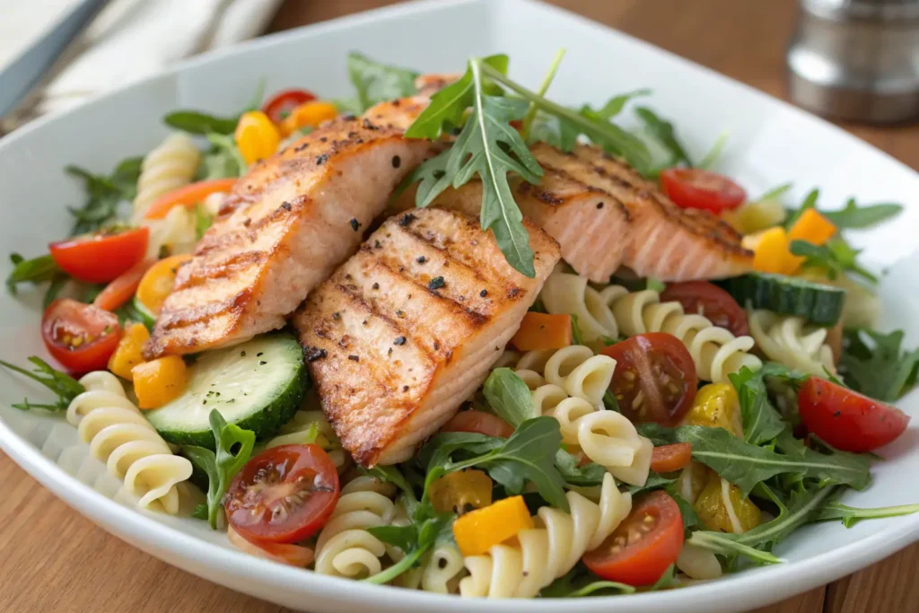salmon pasta salad recipe