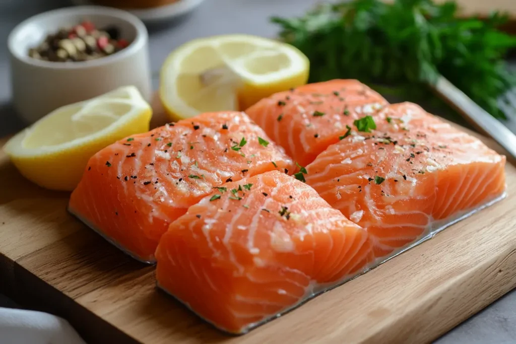Ingredients for Frozen Salmon Air Fryer