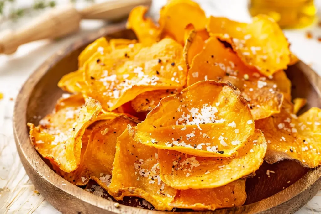 air fryer sweet potato chips