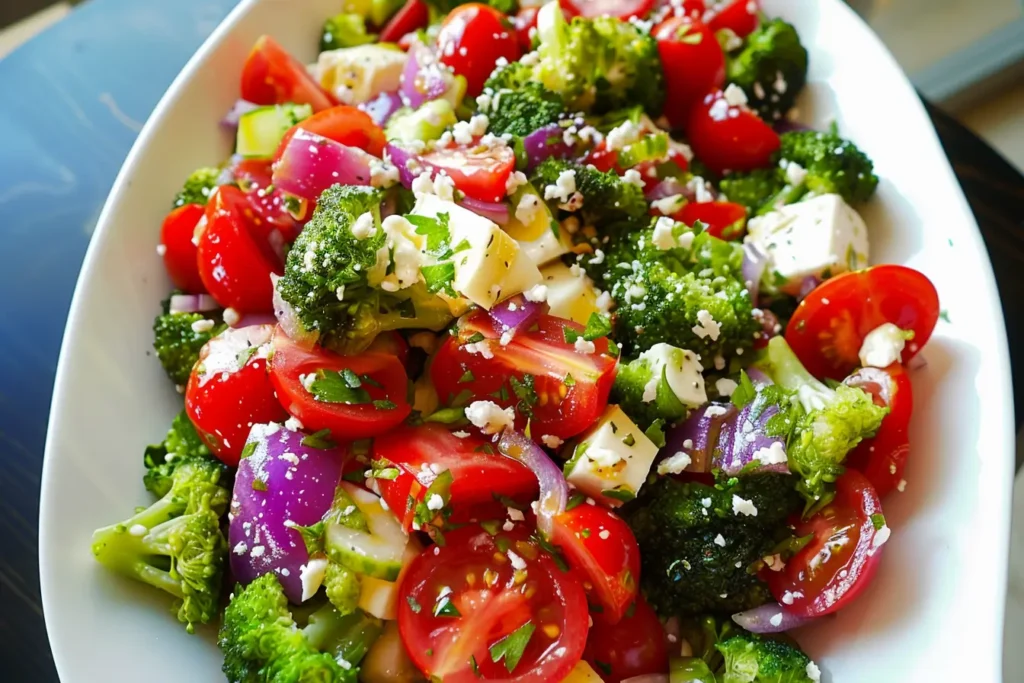 broccoli salad with tomatoes